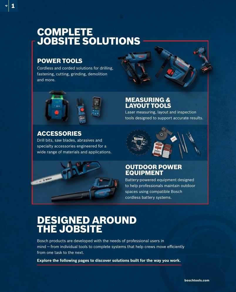 Bosch Power Tools Power Tools Catalog Weekly Ad January 1 - December 31, 2026
