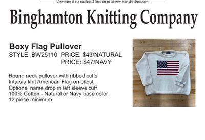 Binghamton Knitting Company Knitwear Catalog Weekly Ad January 1 - December 31, 2026