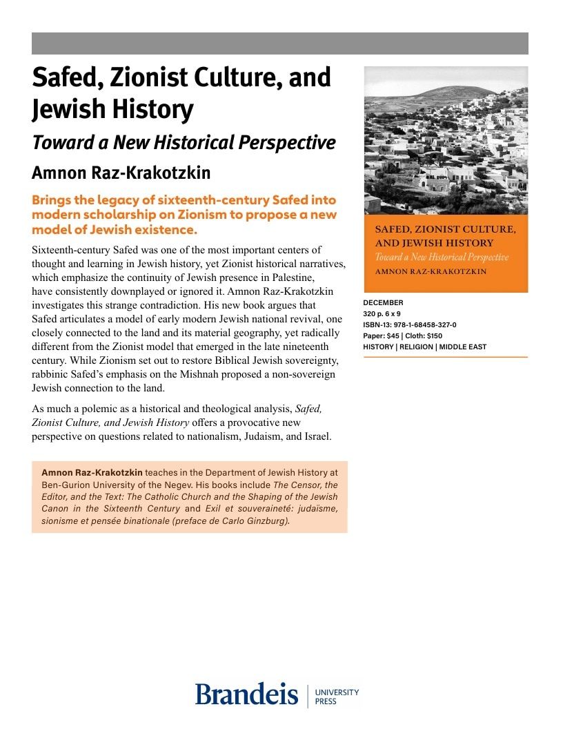 Brandeis University Press Fall Books Catalog Weekly Ad January 1 - December 31, 2026