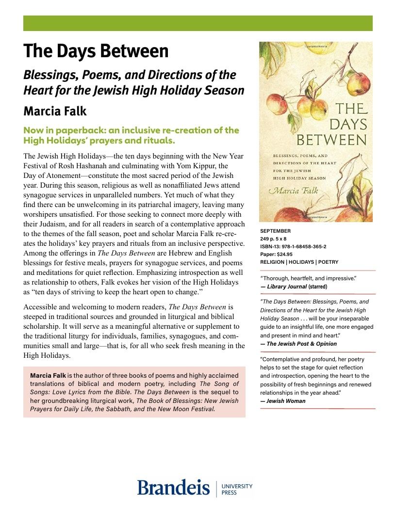 Brandeis University Press Fall Books Catalog Weekly Ad January 1 - December 31, 2026