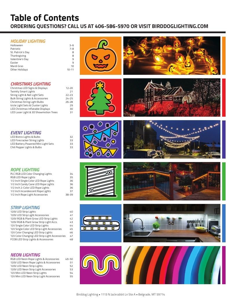 Birddog Lighting Holiday Lighting Catalog Weekly Ad January 1 - December 31, 2026