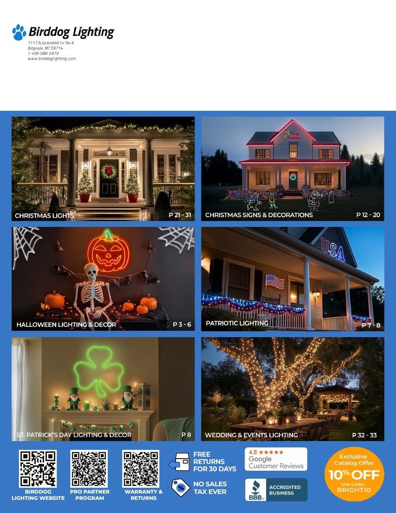 Birddog Lighting Holiday Lighting Catalog Weekly Ad January 1 - December 31, 2026