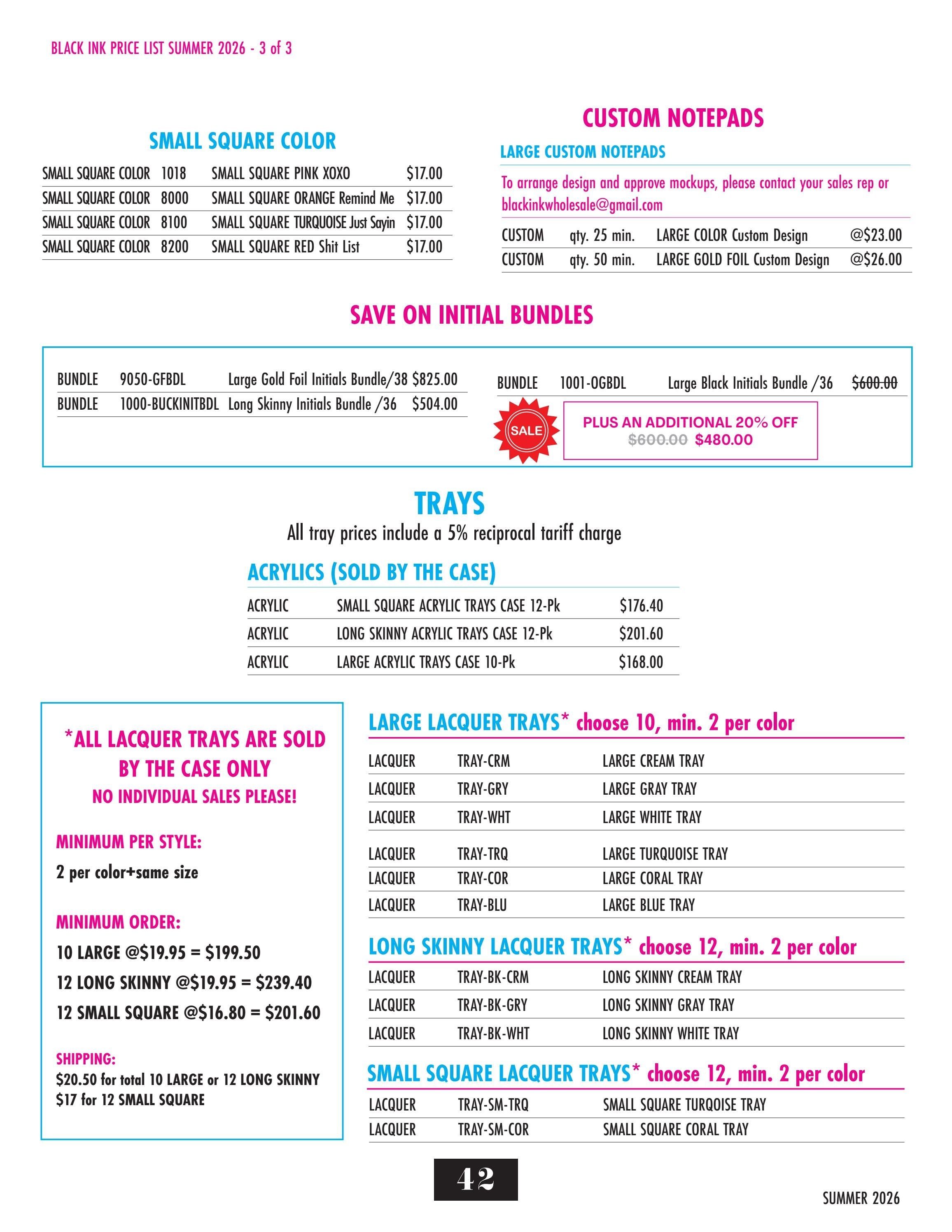 Black Ink Summer Lookbook Weekly Ad January 1 - December 31, 2026