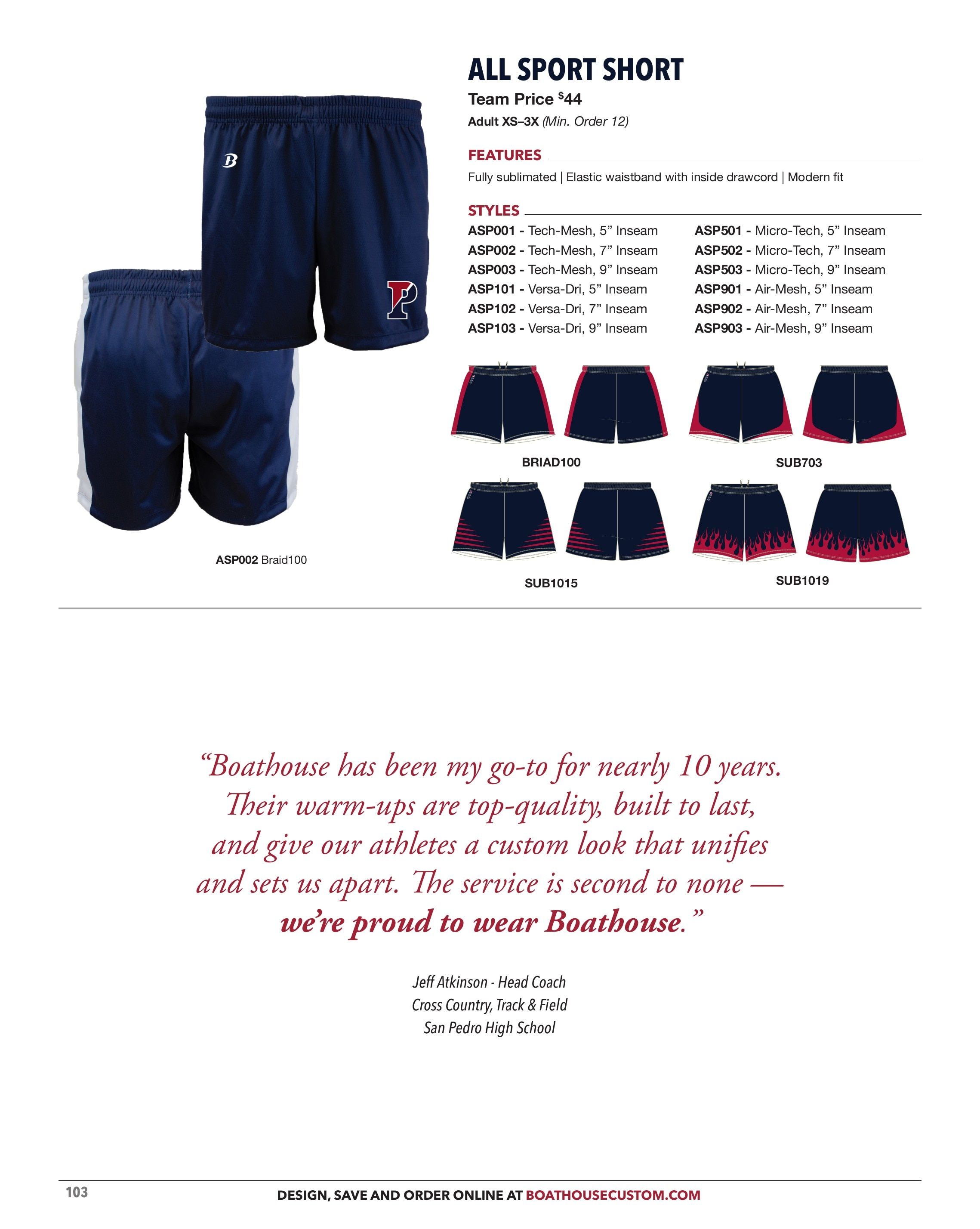 Boathouse Sports Team Apparel Catalog Weekly Ad January 1 - December 31, 2026