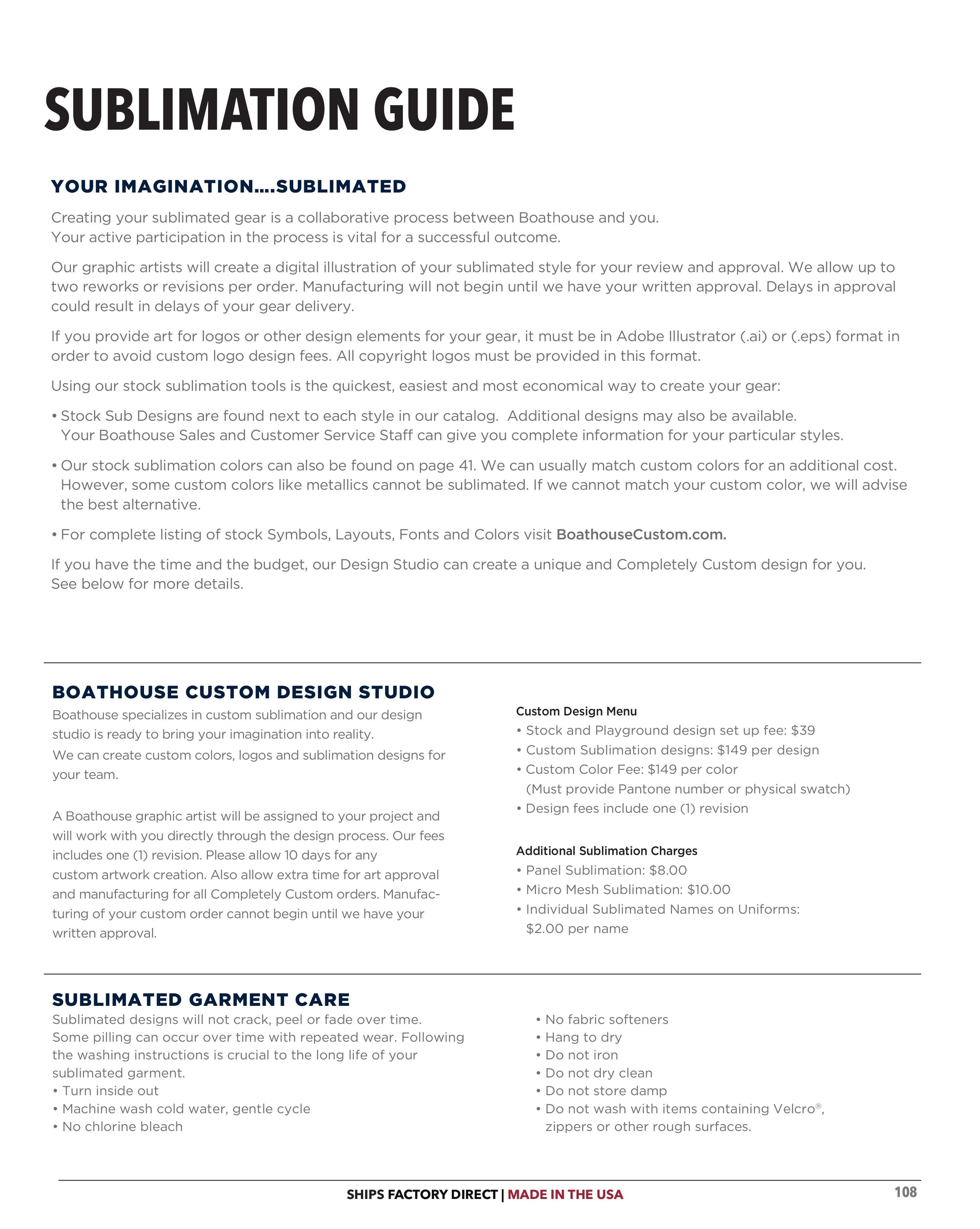Boathouse Sports Team Apparel Catalog Weekly Ad January 1 - December 31, 2026