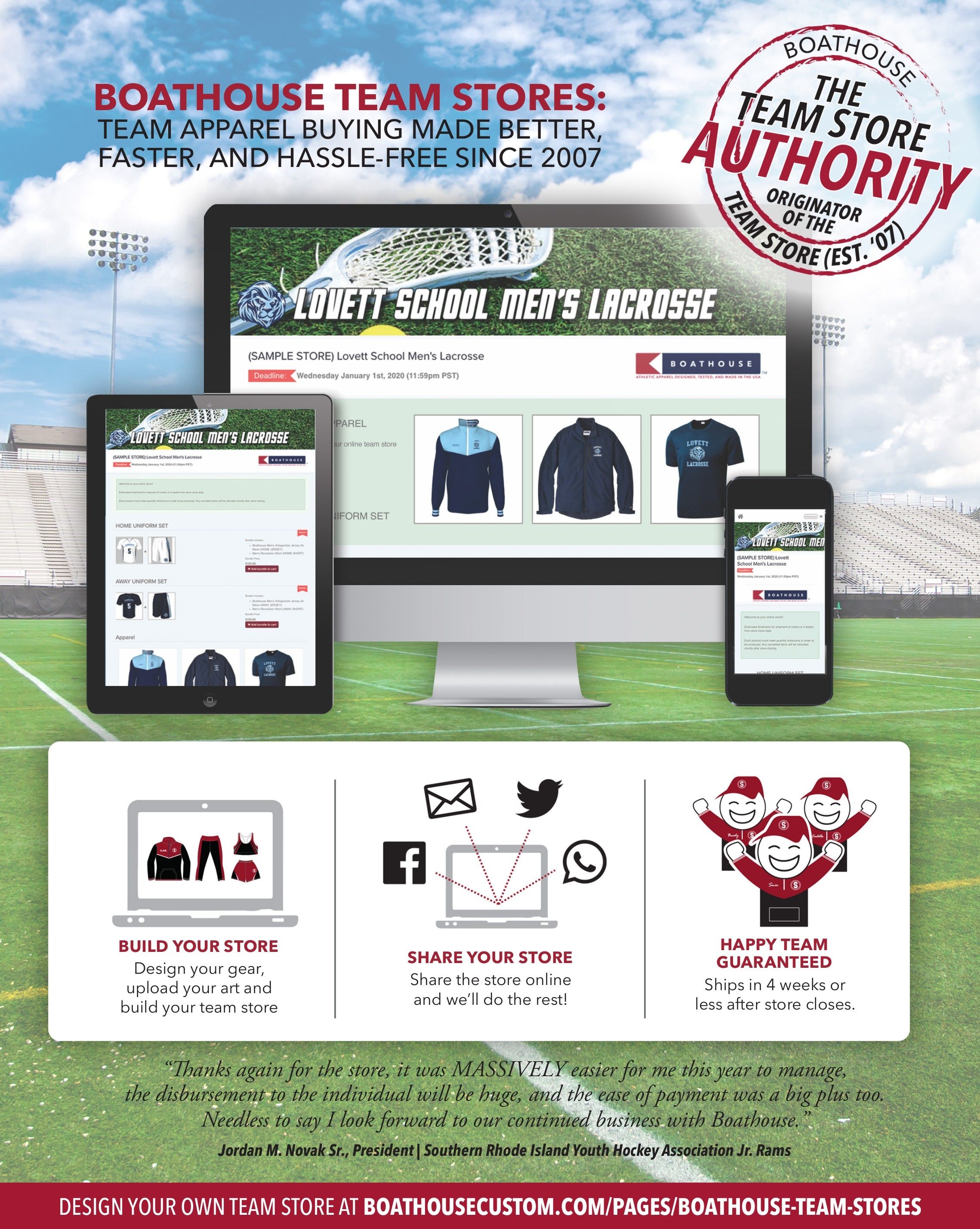 Boathouse Sports Team Apparel Catalog Weekly Ad January 1 - December 31, 2026