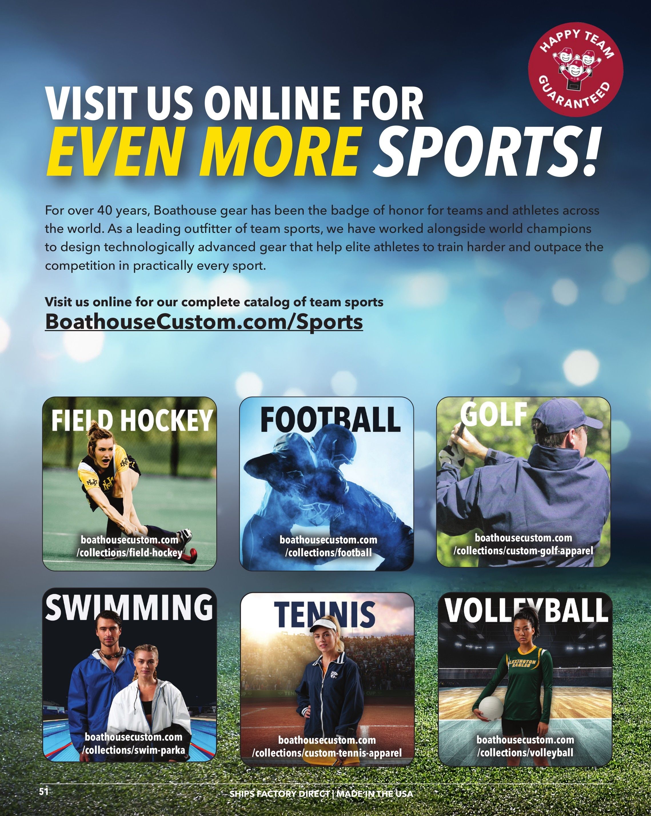 Boathouse Sports Team Apparel Catalog Weekly Ad January 1 - December 31, 2026