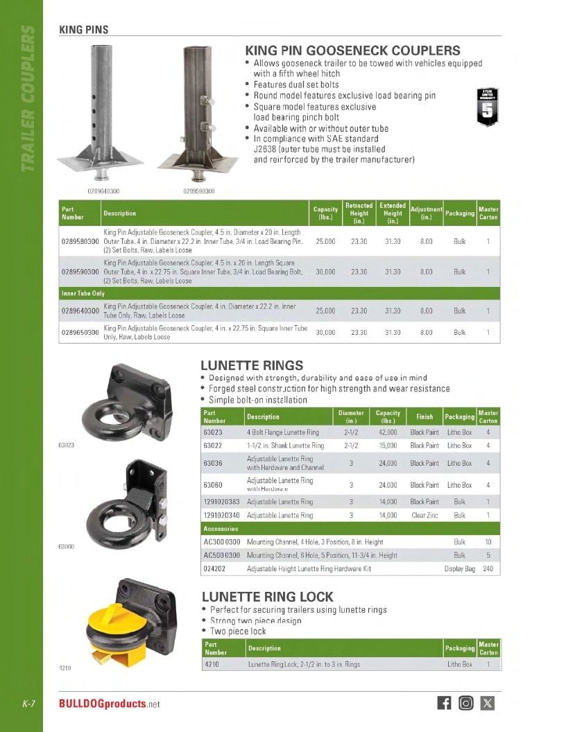 BULLDOG Trailer Products Catalog Weekly Ad January 1 - December 31, 2026