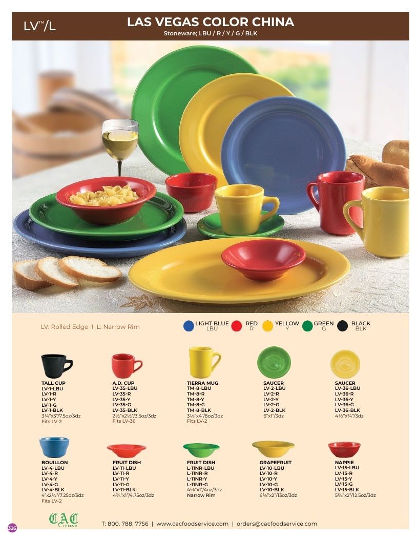 C.A.C. Foodservice Chinaware Catalog Weekly Ad January 1 - December 31, 2026