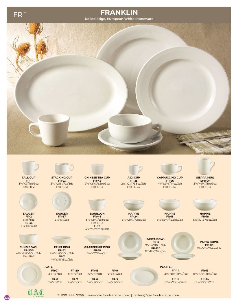 C.A.C. Foodservice Chinaware Catalog Weekly Ad January 1 - December 31, 2026