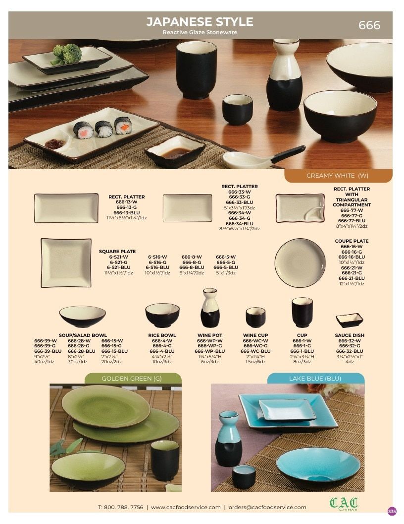 C.A.C. Foodservice Chinaware Catalog Weekly Ad January 1 - December 31, 2026