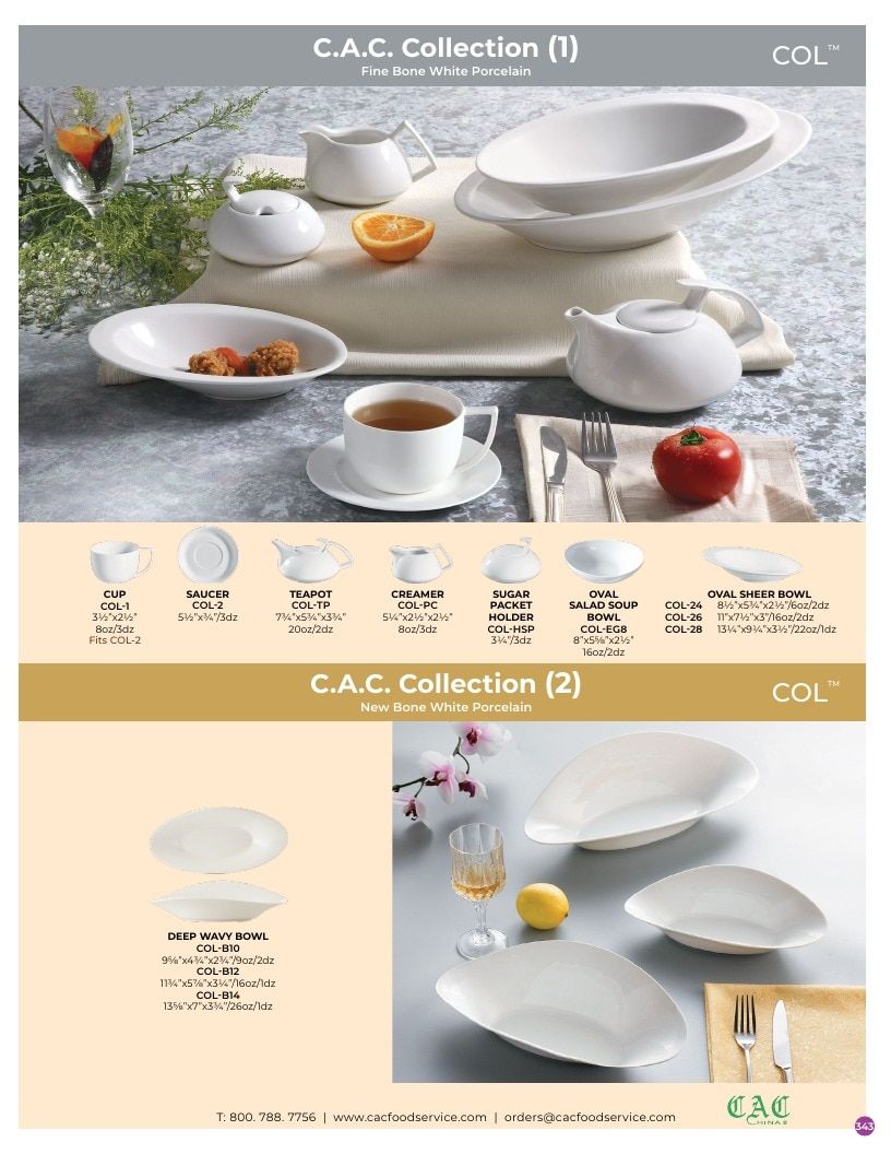 C.A.C. Foodservice Chinaware Catalog Weekly Ad January 1 - December 31, 2026