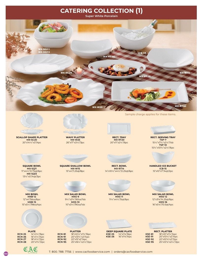 C.A.C. Foodservice Chinaware Catalog Weekly Ad January 1 - December 31, 2026