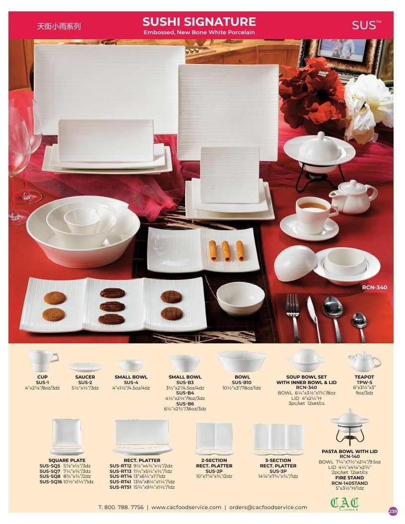 C.A.C. Foodservice Chinaware Catalog Weekly Ad January 1 - December 31, 2026