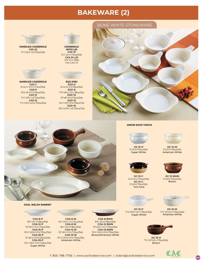 C.A.C. Foodservice Chinaware Catalog Weekly Ad January 1 - December 31, 2026