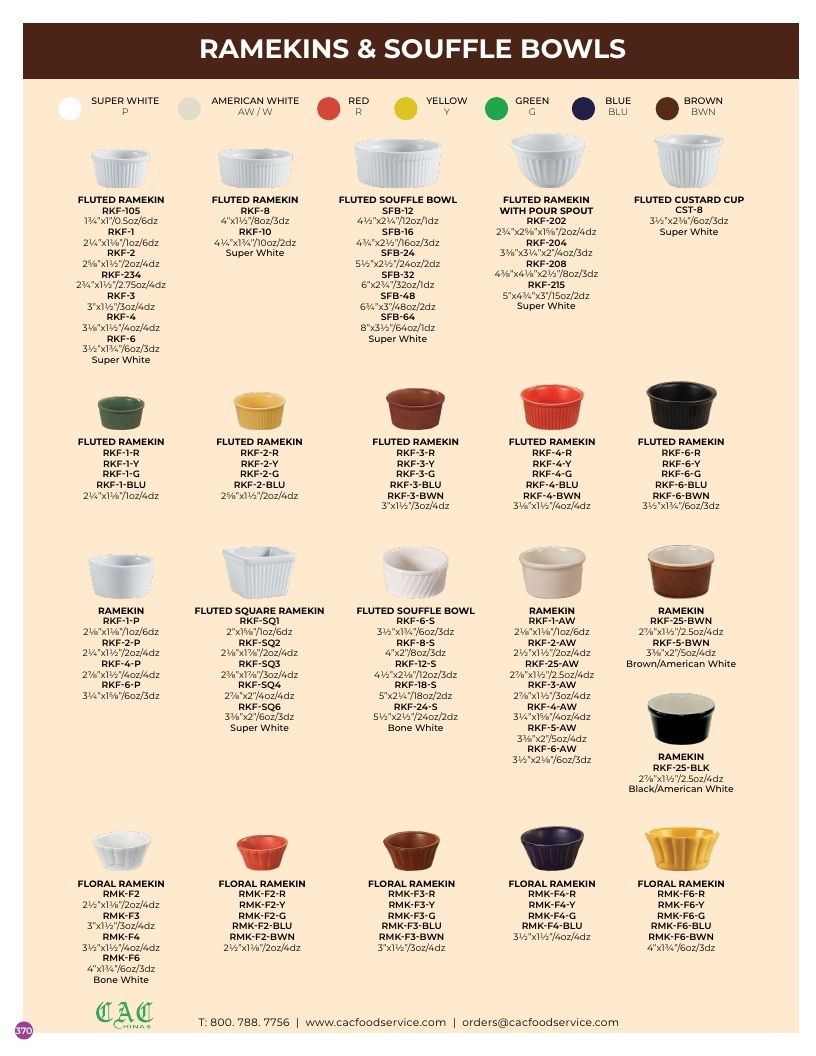 C.A.C. Foodservice Chinaware Catalog Weekly Ad January 1 - December 31, 2026