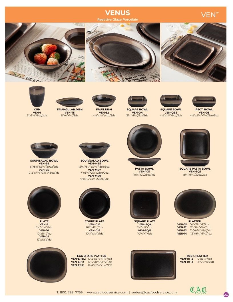 C.A.C. Foodservice Chinaware Catalog Weekly Ad January 1 - December 31, 2026