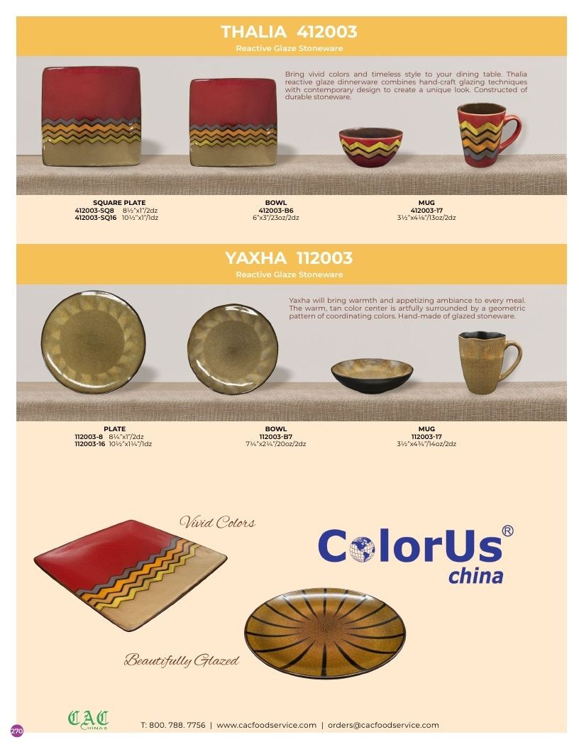 C.A.C. Foodservice Chinaware Catalog Weekly Ad January 1 - December 31, 2026