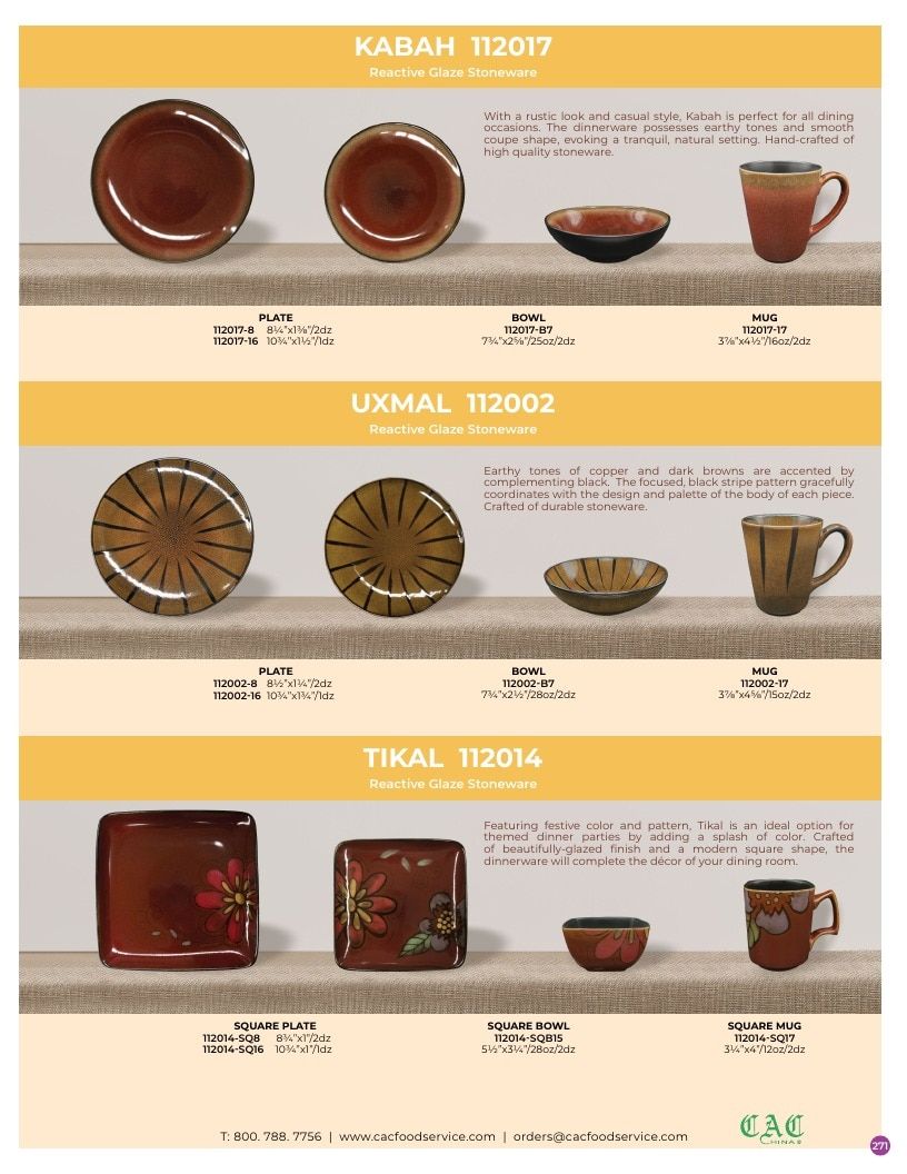 C.A.C. Foodservice Chinaware Catalog Weekly Ad January 1 - December 31, 2026