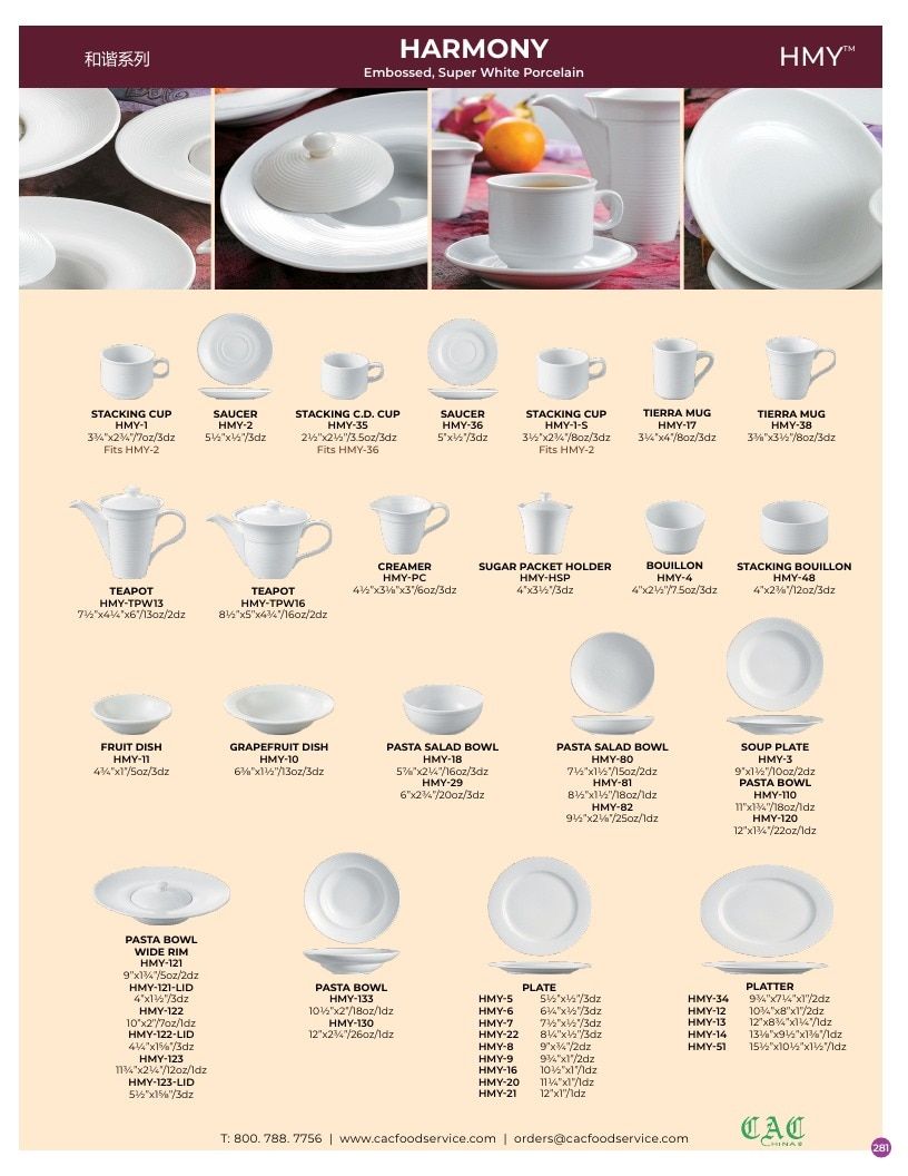 C.A.C. Foodservice Chinaware Catalog Weekly Ad January 1 - December 31, 2026