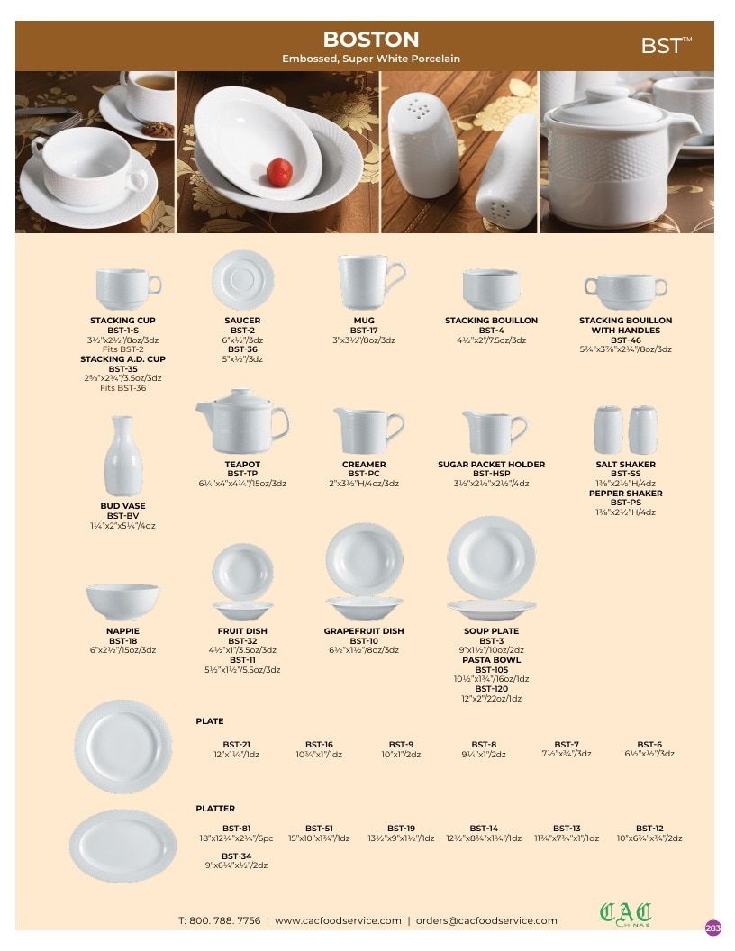 C.A.C. Foodservice Chinaware Catalog Weekly Ad January 1 - December 31, 2026