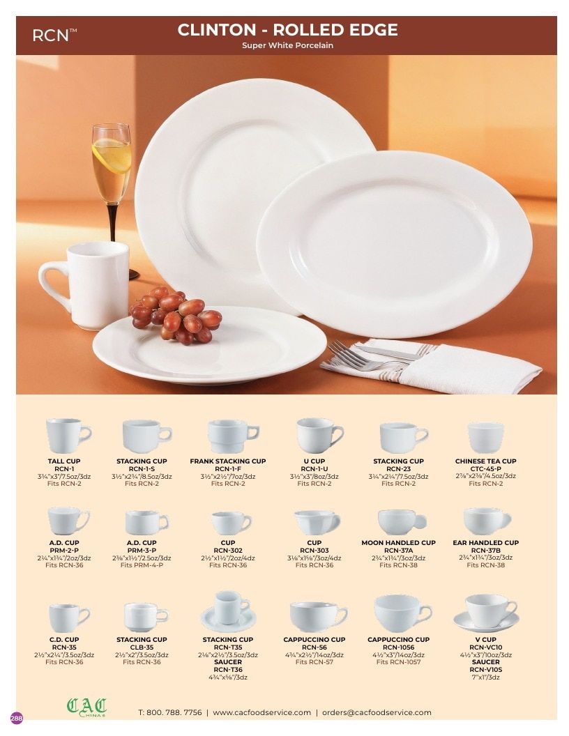 C.A.C. Foodservice Chinaware Catalog Weekly Ad January 1 - December 31, 2026