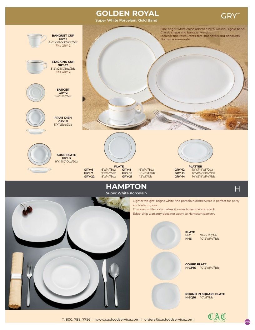 C.A.C. Foodservice Chinaware Catalog Weekly Ad January 1 - December 31, 2026