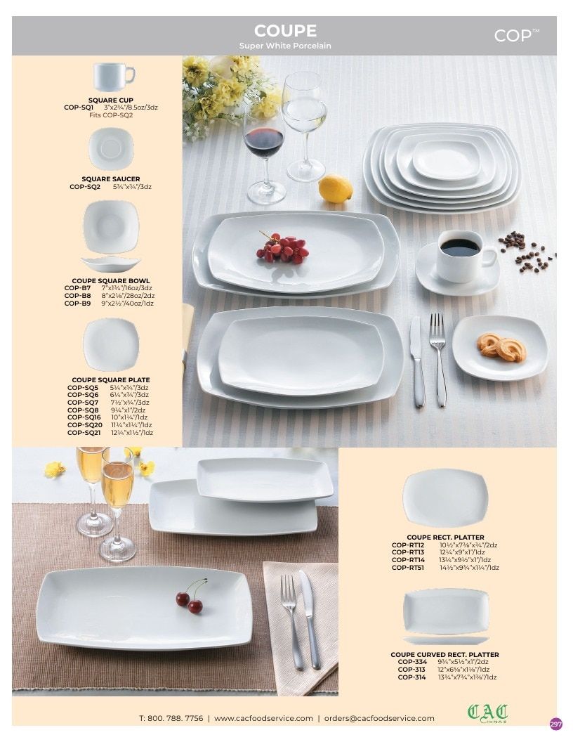 C.A.C. Foodservice Chinaware Catalog Weekly Ad January 1 - December 31, 2026