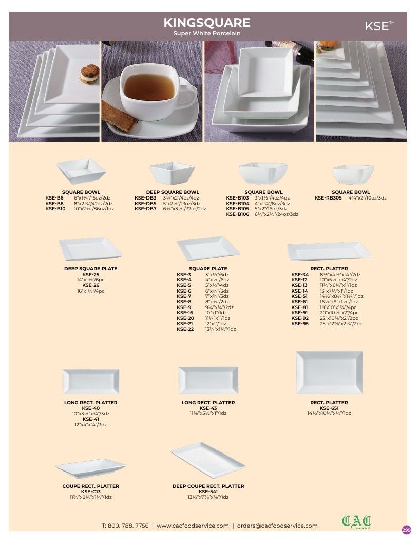 C.A.C. Foodservice Chinaware Catalog Weekly Ad January 1 - December 31, 2026
