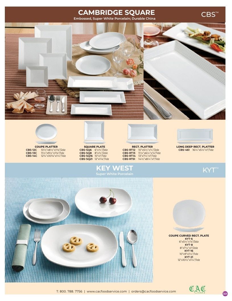 C.A.C. Foodservice Chinaware Catalog Weekly Ad January 1 - December 31, 2026