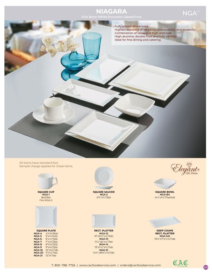 C.A.C. Foodservice Chinaware Catalog Weekly Ad January 1 - December 31, 2026