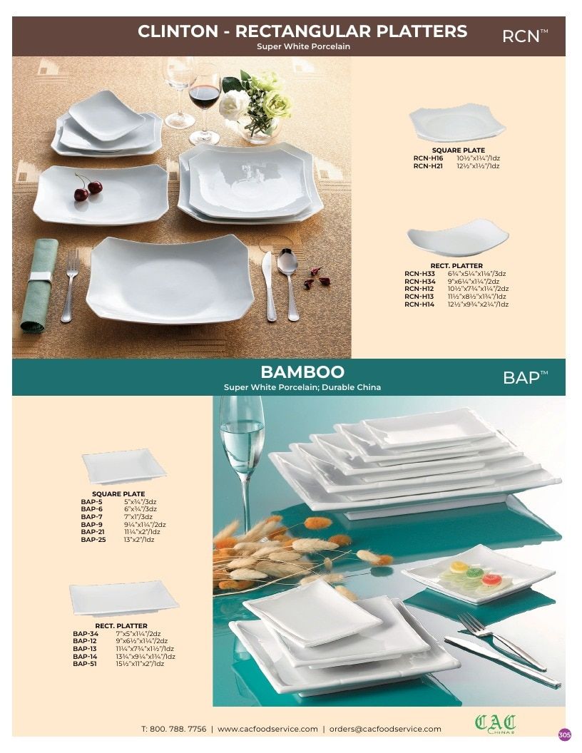 C.A.C. Foodservice Chinaware Catalog Weekly Ad January 1 - December 31, 2026