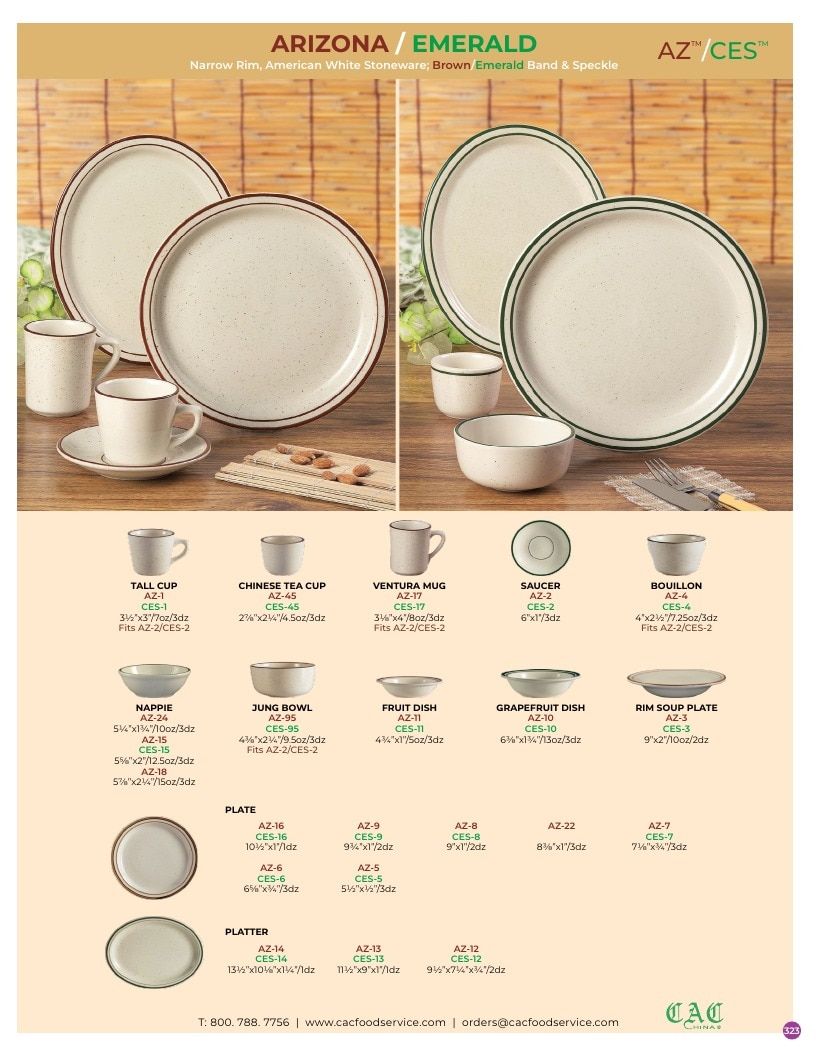 C.A.C. Foodservice Chinaware Catalog Weekly Ad January 1 - December 31, 2026