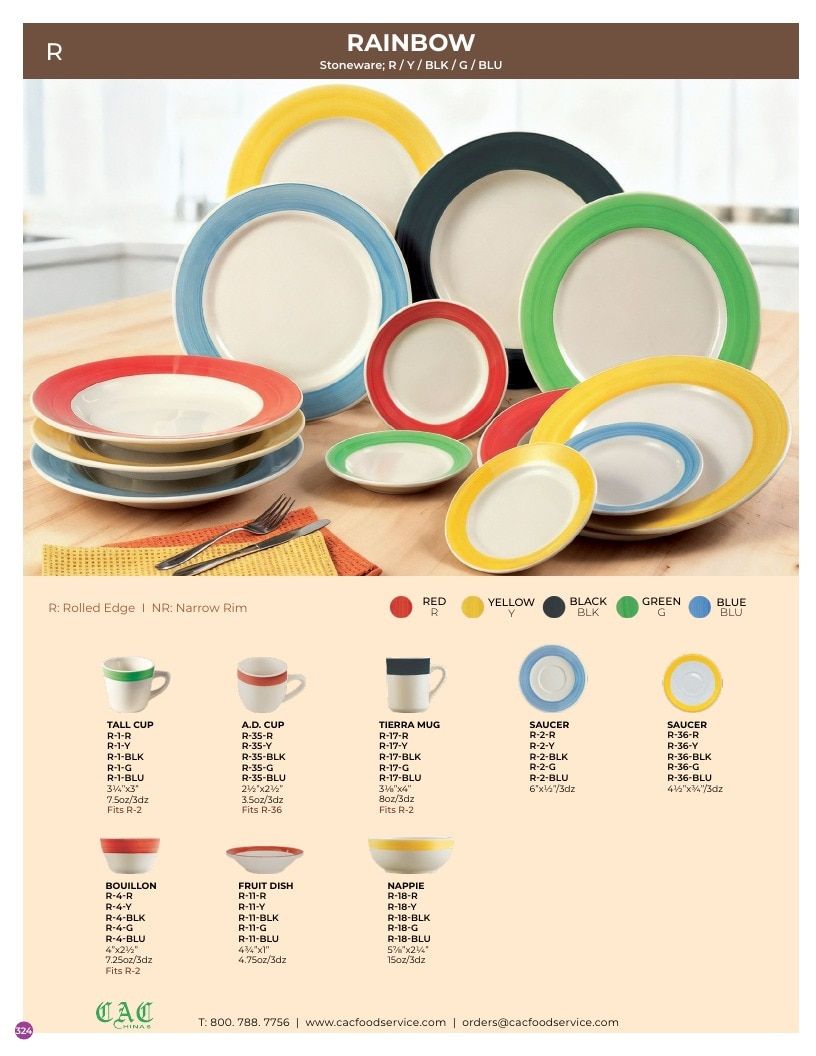 C.A.C. Foodservice Chinaware Catalog Weekly Ad January 1 - December 31, 2026