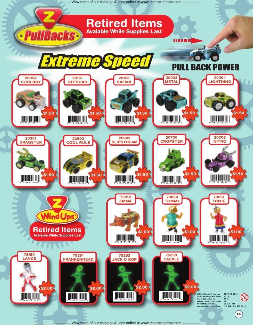 California Creations Wind-Up Toys Catalog Weekly Ad January 1 - December 31, 2026