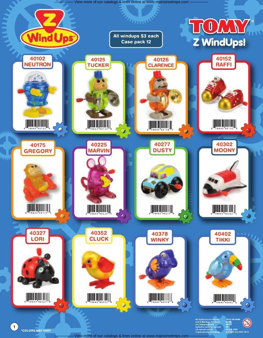 California Creations Wind-Up Toys Catalog Weekly Ad January 1 - December 31, 2026