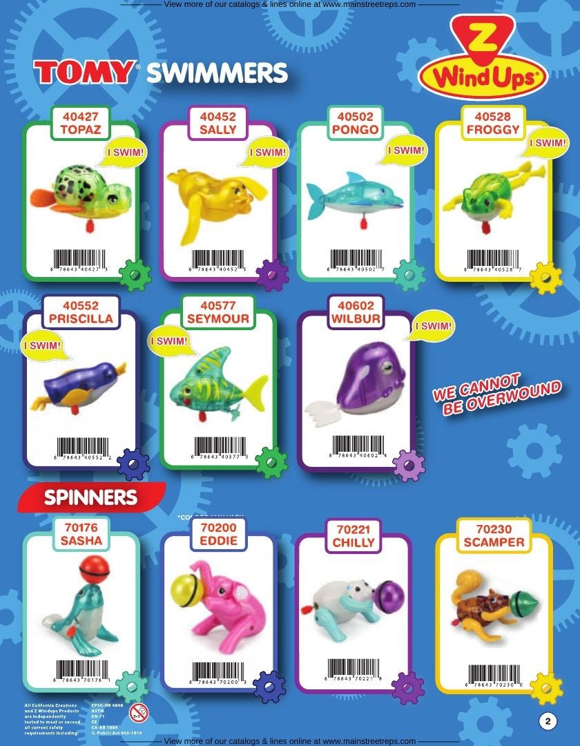 California Creations Wind-Up Toys Catalog Weekly Ad January 1 - December 31, 2026