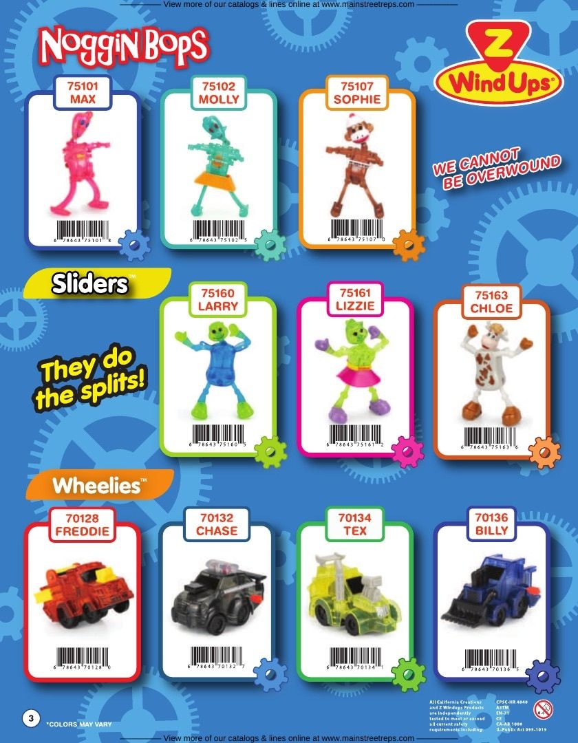 California Creations Wind-Up Toys Catalog Weekly Ad January 1 - December 31, 2026