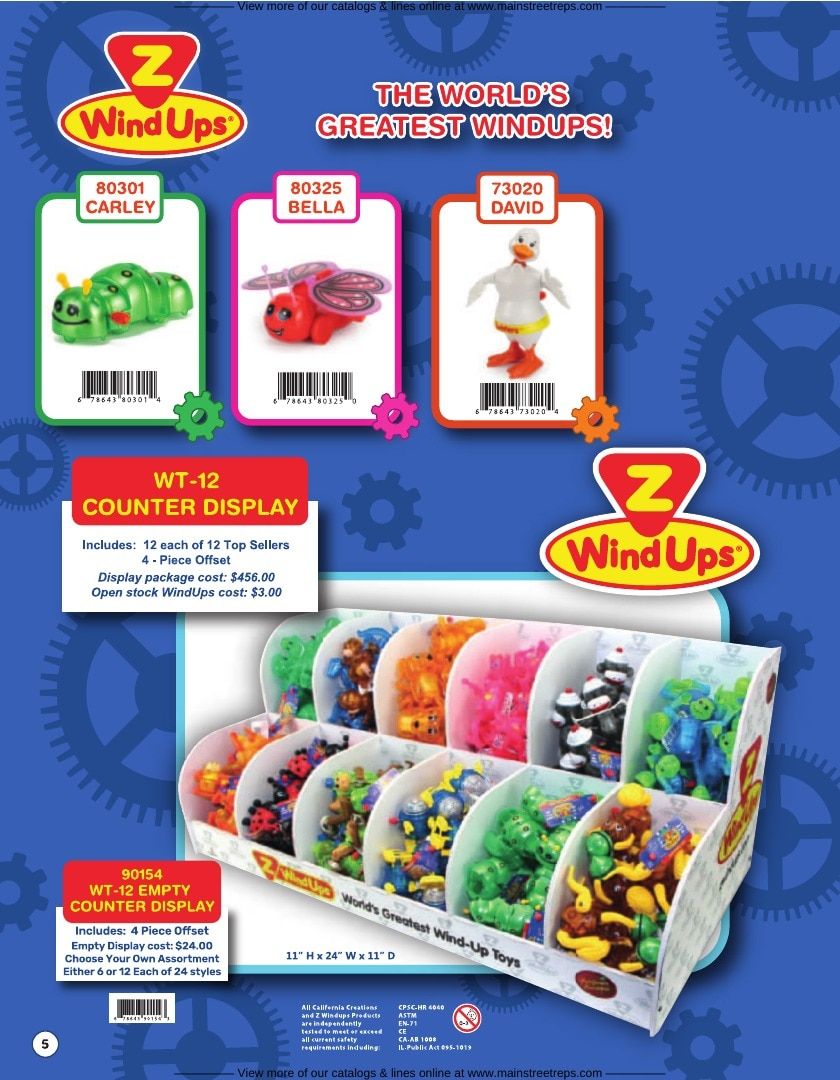 California Creations Wind-Up Toys Catalog Weekly Ad January 1 - December 31, 2026
