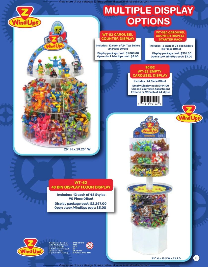 California Creations Wind-Up Toys Catalog Weekly Ad January 1 - December 31, 2026