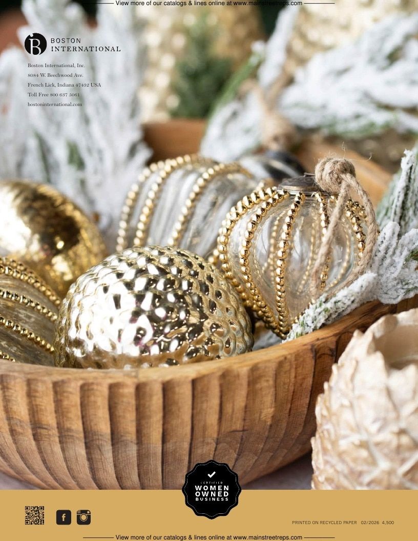 Boston International Holiday Catalog Weekly Ad January 1 - December 31, 2026