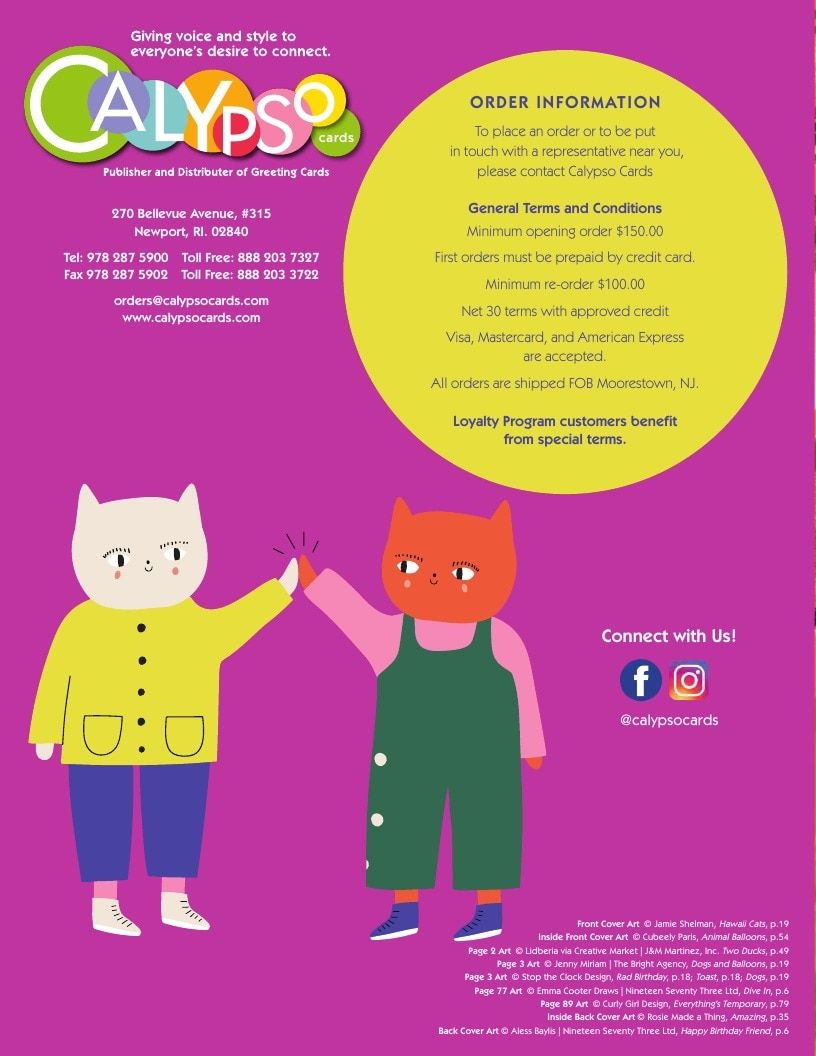 Calypso Cards Greeting Cards Catalog Weekly Ad January 1 - December 31, 2026