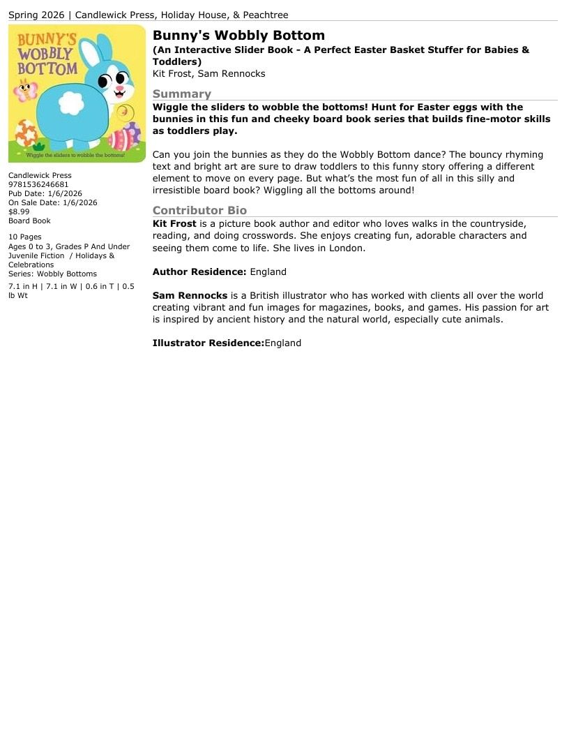 Candlewick Press Spring Books Catalog Weekly Ad January 1 - December 31, 2026