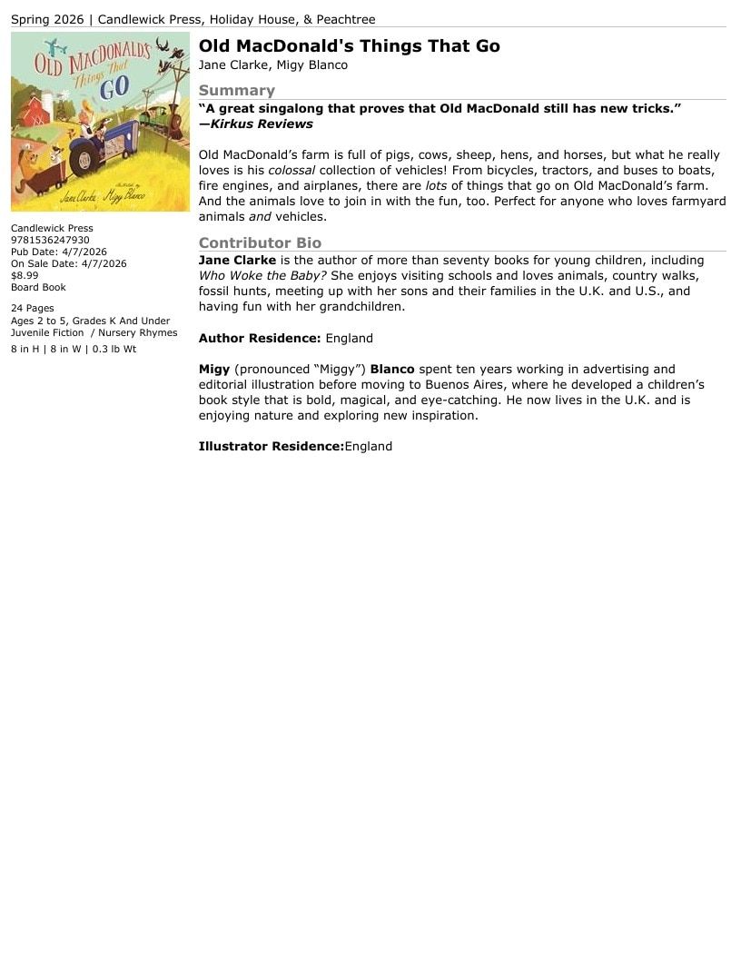 Candlewick Press Spring Books Catalog Weekly Ad January 1 - December 31, 2026
