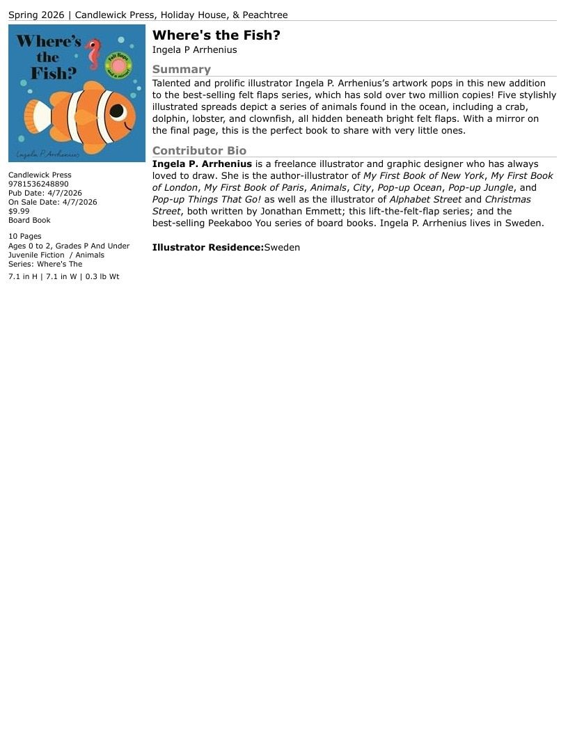 Candlewick Press Spring Books Catalog Weekly Ad January 1 - December 31, 2026