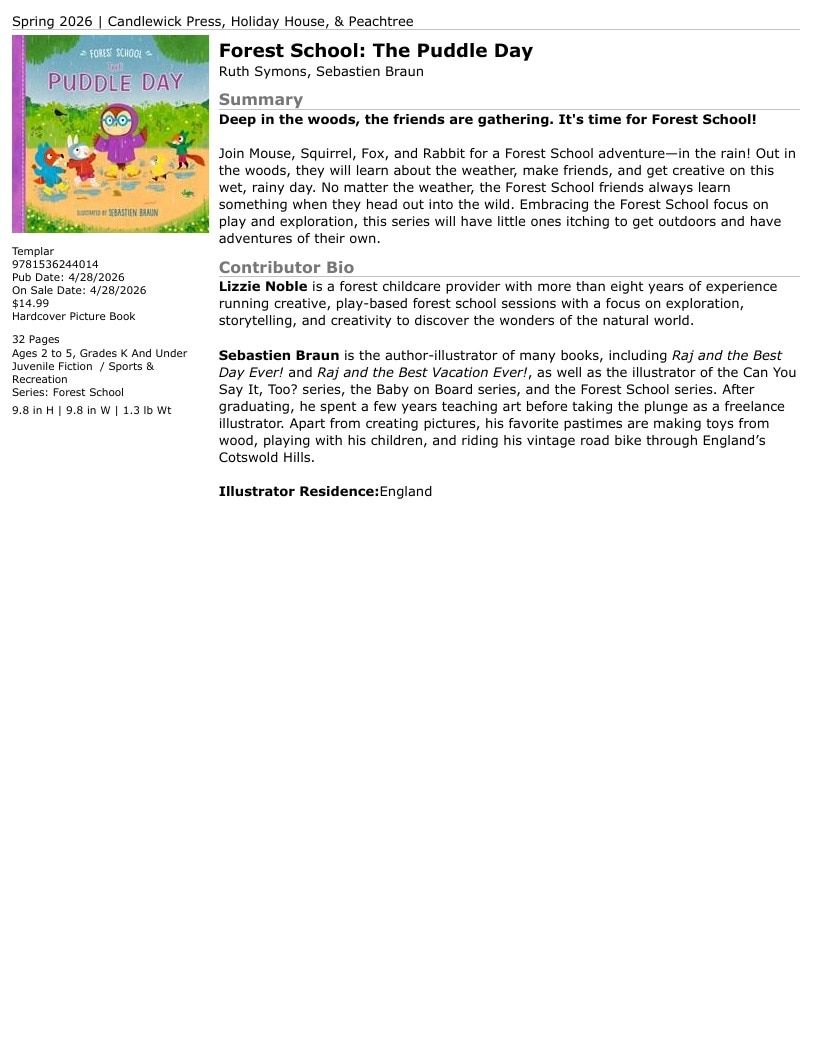 Candlewick Press Spring Books Catalog Weekly Ad January 1 - December 31, 2026