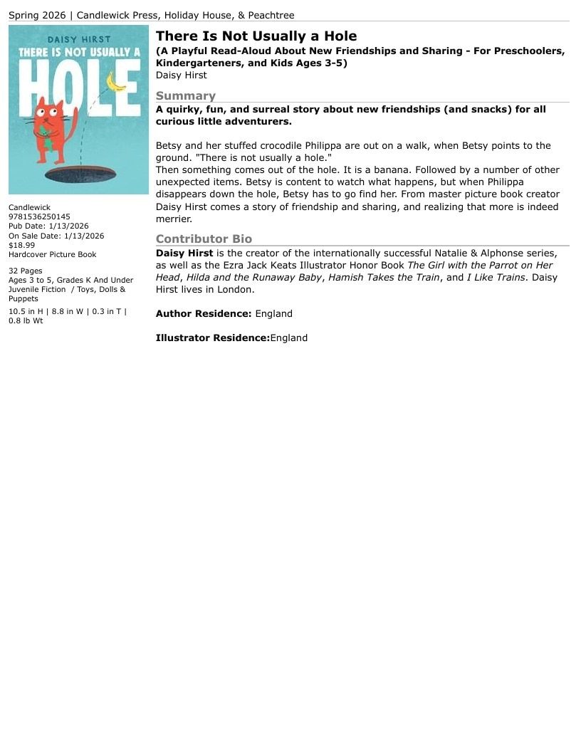 Candlewick Press Spring Books Catalog Weekly Ad January 1 - December 31, 2026
