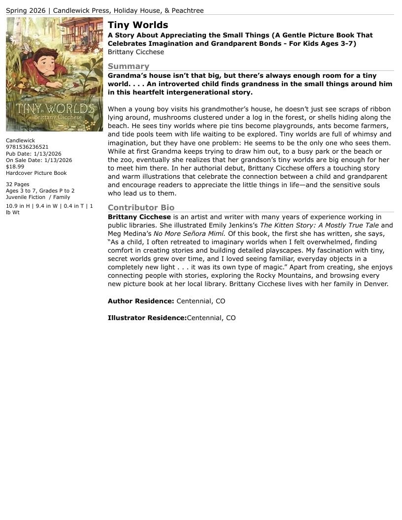 Candlewick Press Spring Books Catalog Weekly Ad January 1 - December 31, 2026