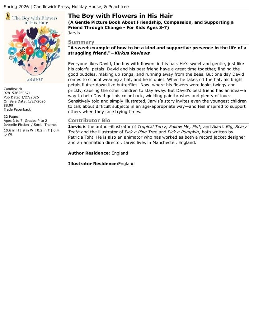 Candlewick Press Spring Books Catalog Weekly Ad January 1 - December 31, 2026