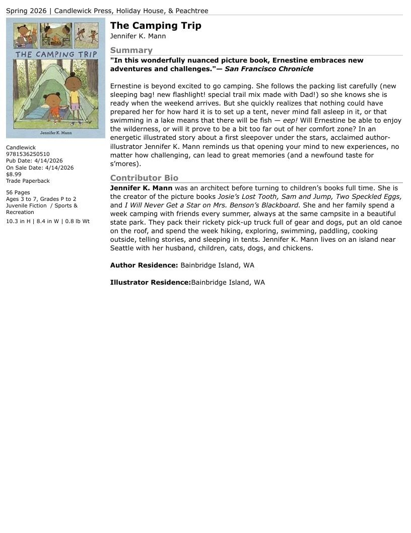 Candlewick Press Spring Books Catalog Weekly Ad January 1 - December 31, 2026